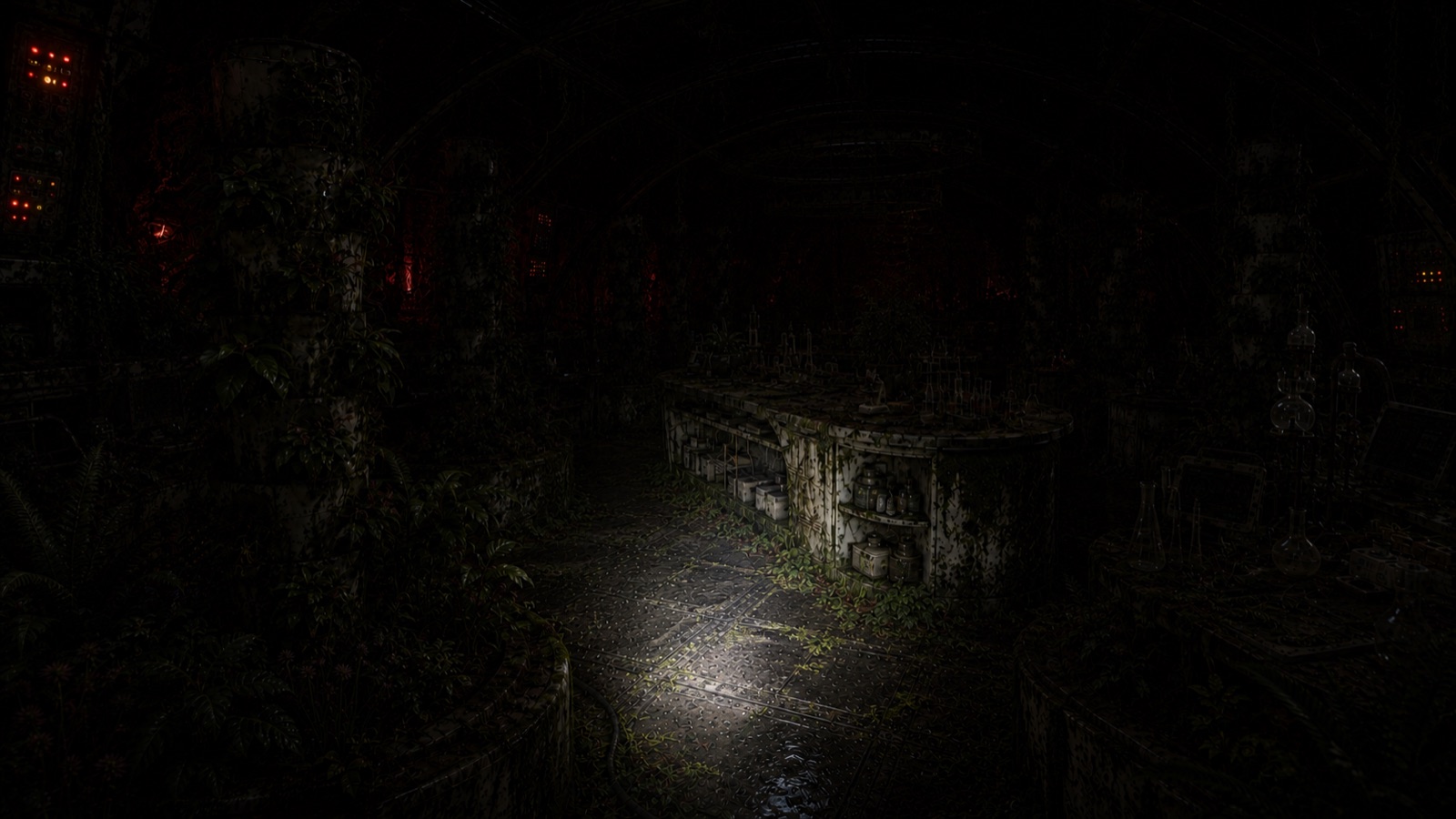Direct the light. A second reference establishes the flashlight and focal points.
